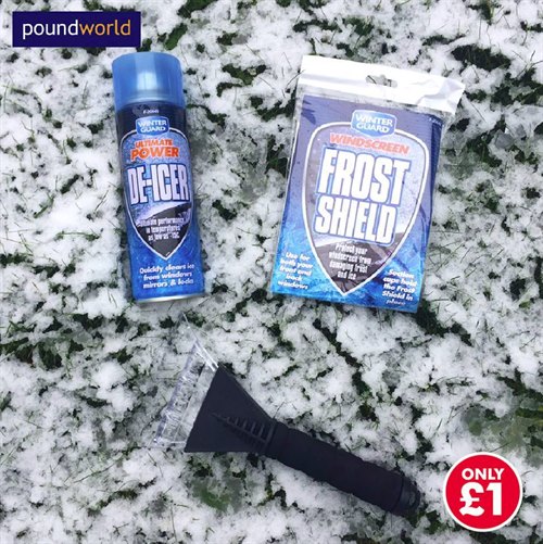 Stock up on Winter Essentials for your Car at Poundworld