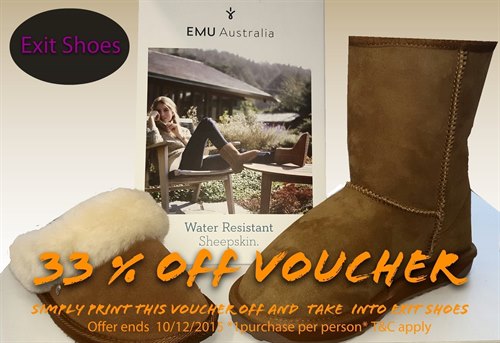 EXIT SHOES EMU winter collection offer