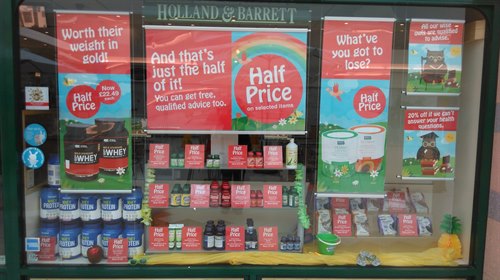 Holland and Barrett half price event